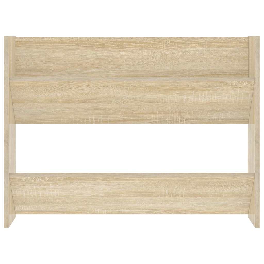 Veggskoskap sonoma eik 80x18x60 cm konstruert tre