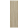 Veggskoskap sonoma eik 80x18x60 cm konstruert tre