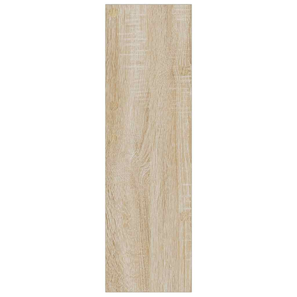 Veggskoskap sonoma eik 80x18x60 cm konstruert tre