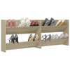 Veggskoskap 2 stk sonoma eik 80x18x60 cm sponplater