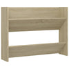 Veggskoskap 2 stk sonoma eik 80x18x60 cm sponplater