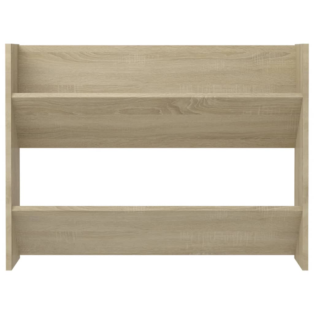 Veggskoskap 2 stk sonoma eik 80x18x60 cm sponplater