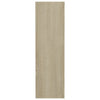 Veggskoskap 2 stk sonoma eik 80x18x60 cm sponplater