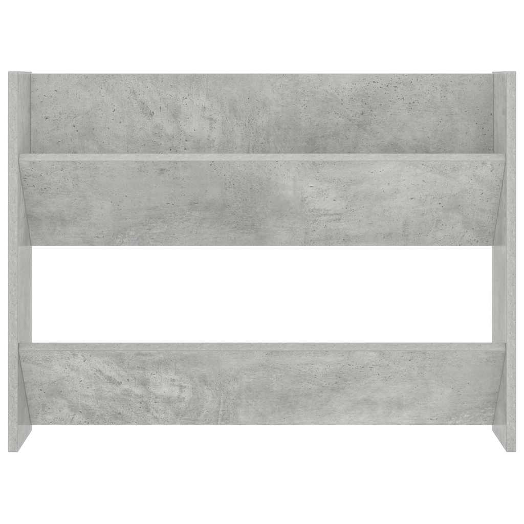 Veggskoskap 2 stk betonggrå 80x18x60 cm sponplate