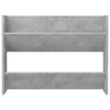 Veggskoskap 2 stk betonggrå 80x18x60 cm sponplate