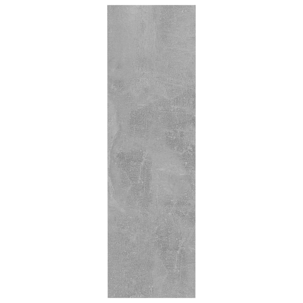 Veggskoskap 2 stk betonggrå 80x18x60 cm sponplate