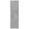 Veggskoskap 2 stk betonggrå 80x18x60 cm sponplate