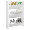Veggskoskap hvit 60x18x90 cm sponplater