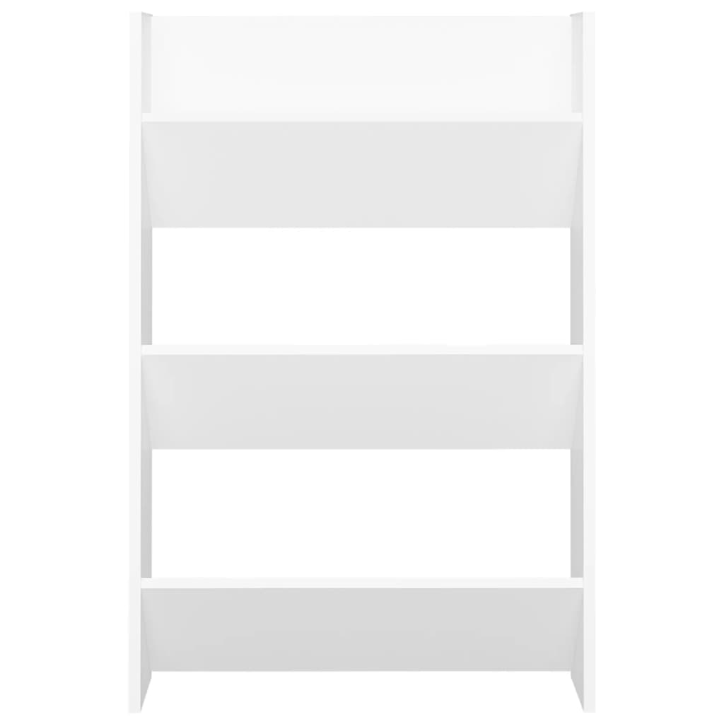 Veggskoskap hvit 60x18x90 cm sponplater