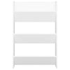 Veggskoskap hvit 60x18x90 cm sponplater