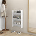 Veggskoskap hvit 60x18x90 cm sponplater