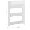 Veggskoskap 2 stk hvit 60x18x90 cm sponplater
