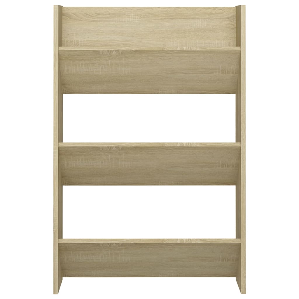 Veggskoskap sonoma eik 60x18x90 cm sponplate