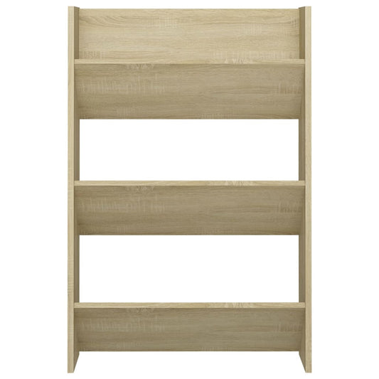 Veggskoskap sonoma eik 60x18x90 cm sponplate