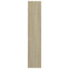 Veggskoskap 2 stk hvit og sonoma eik 60x18x90 cm sponplater