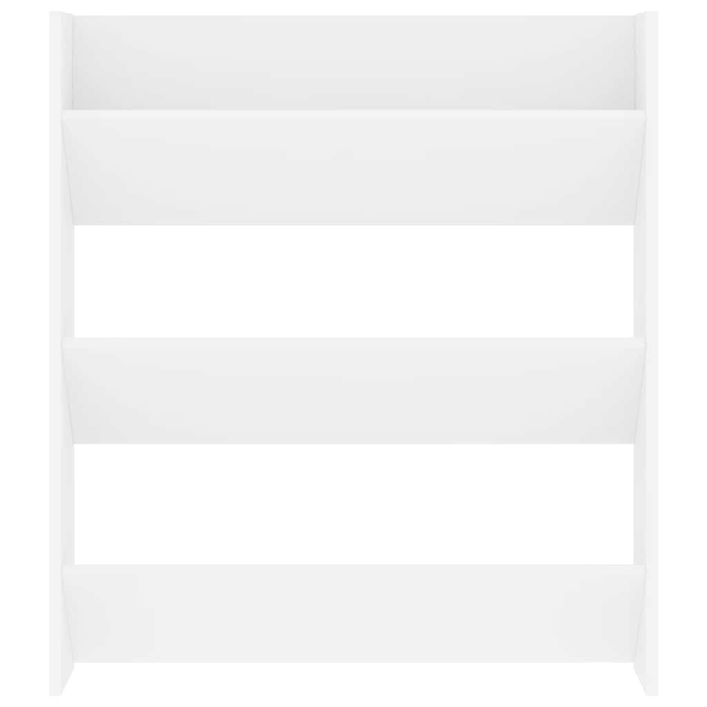 Veggskoskap hvit 80x18x90 cm konstruert tre
