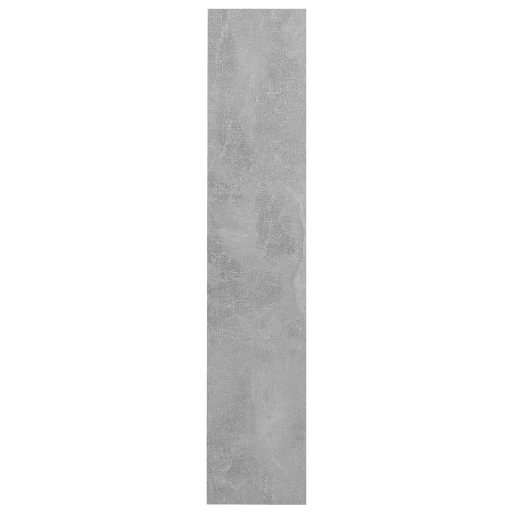 Veggskoskap betonggrå 80x18x90 cm sponplater