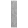 Veggskoskap betonggrå 80x18x90 cm sponplater