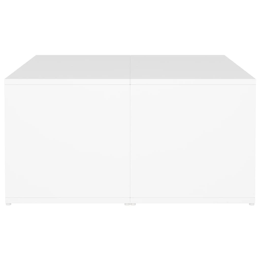 Salongbord 4 stk hvit 33x33x33 cm konstruert tre