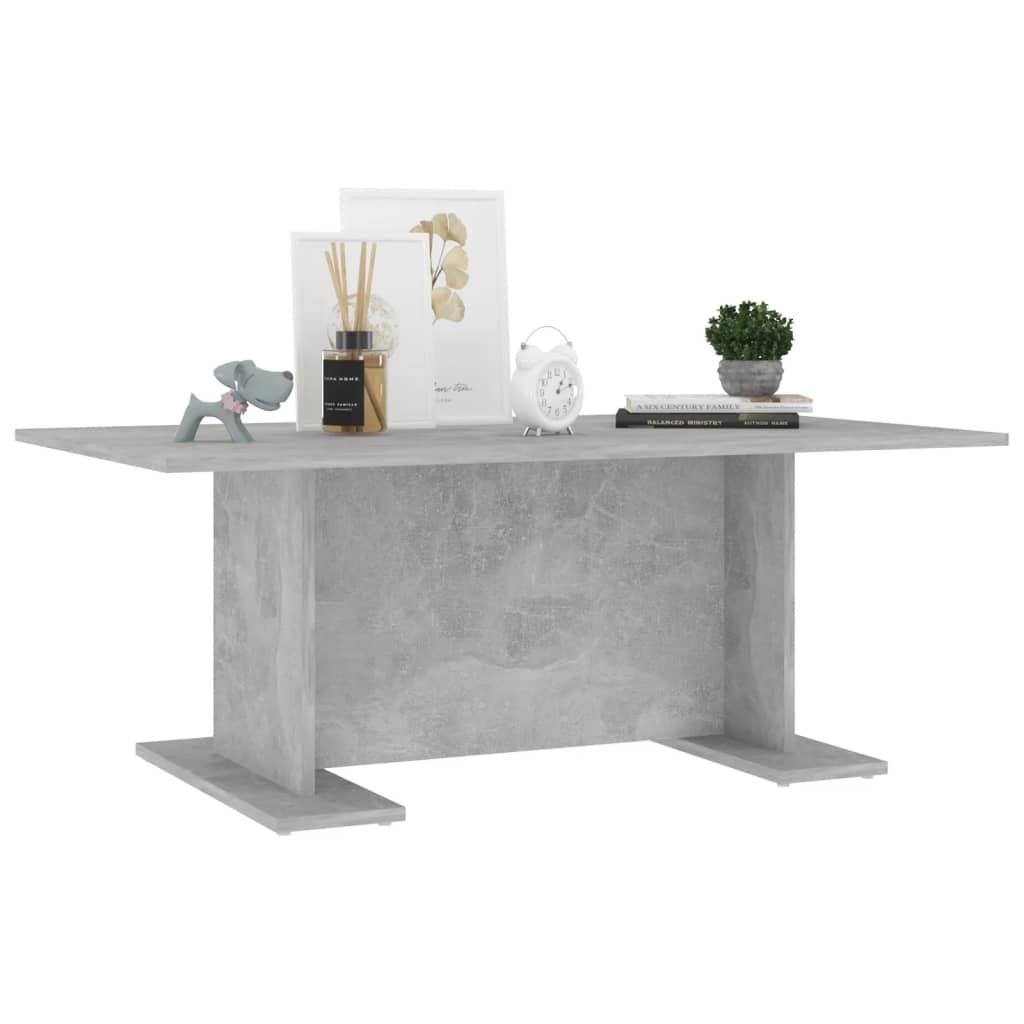 Salongbord betonggrå 103,5x60x40 cm konstruert tre