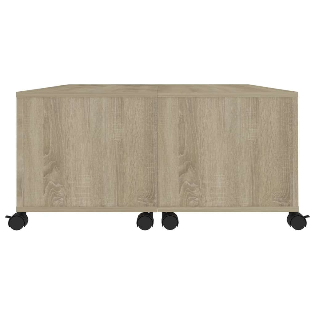 Salongbord sonoma eik 75x75x38 cm konstruert tre
