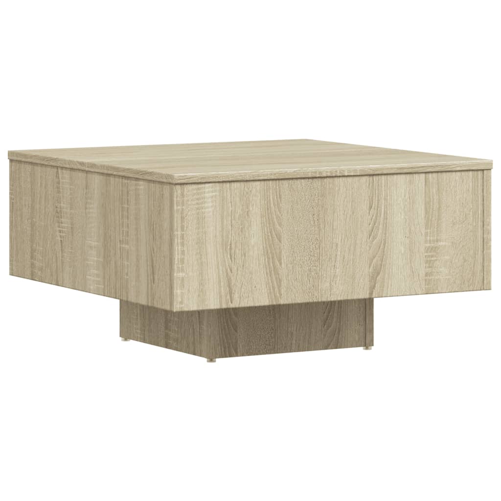 Salongbord sonoma eik 60x60x31,5 cm konstruert tre