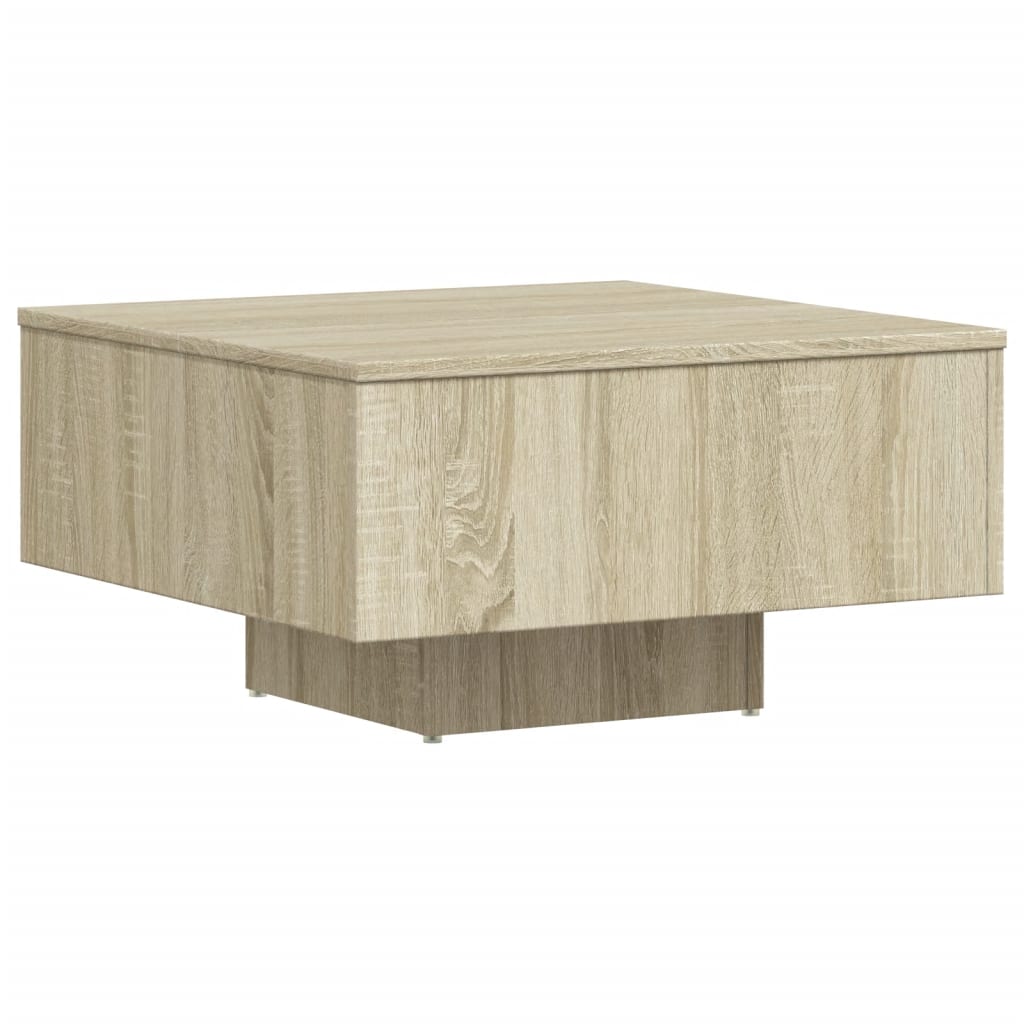 Salongbord sonoma eik 60x60x31,5 cm konstruert tre