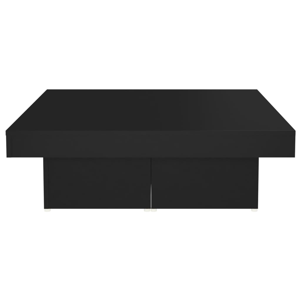 Salongbord svart 90x90x28 cm konstruert tre