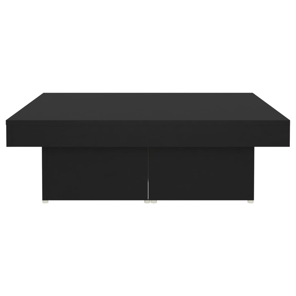 Salongbord svart 90x90x28 cm konstruert tre