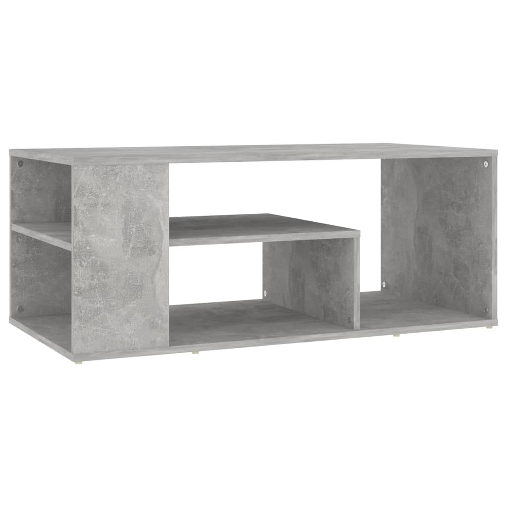 Salongbord betonggrå 100x50x40 cm konstruert tre
