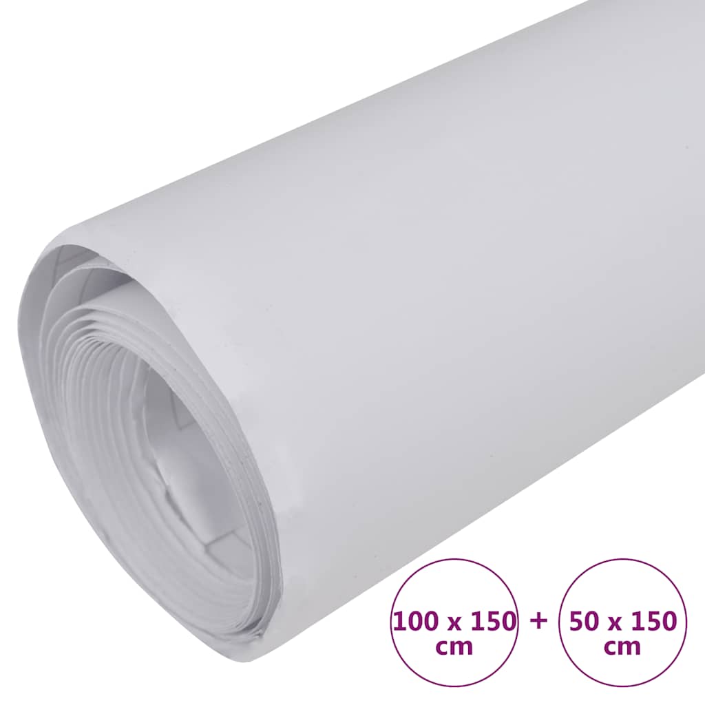 Bilfolier 2 stk matt hvit 100x150 cm+50x150 cm vidaXL