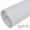 Bilfolier 2 stk matt hvit 100x150 cm