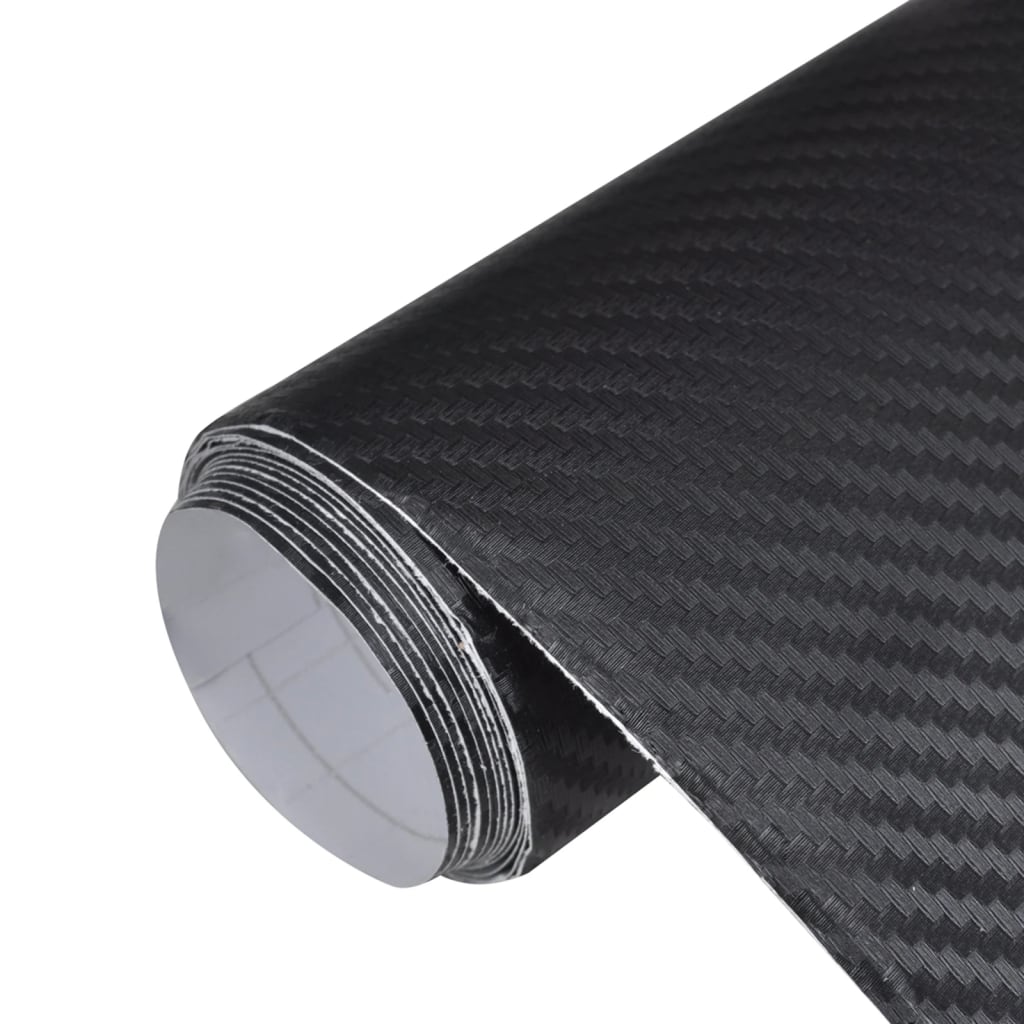 Bilfolier 2 stk 3D svart 100x150 cm+50x150 cm