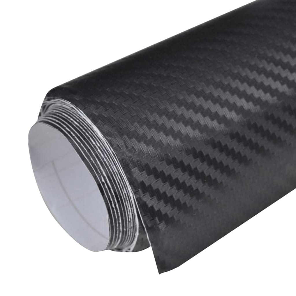 Bilfolier 2 stk 3D svart 100x150 cm+50x150 cm