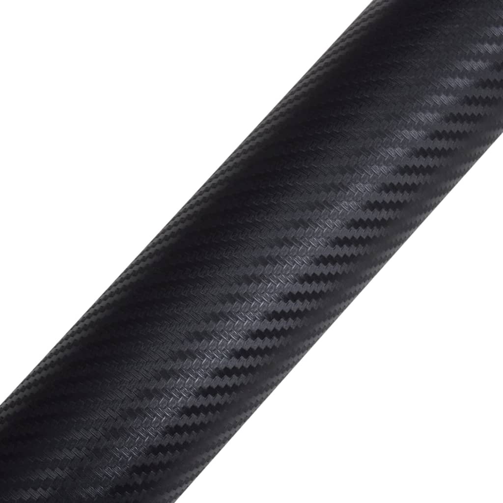 Bilfolier 2 stk 3D svart 100x150 cm+50x150 cm
