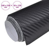 Bilfolier 2 stk 3D svart 100x150 cm+50x150 cm