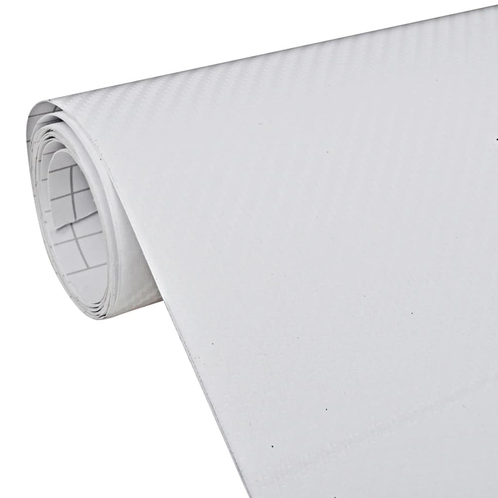 Bilfolier 2 stk 3D hvit 100x150 cm+50x150 cm
