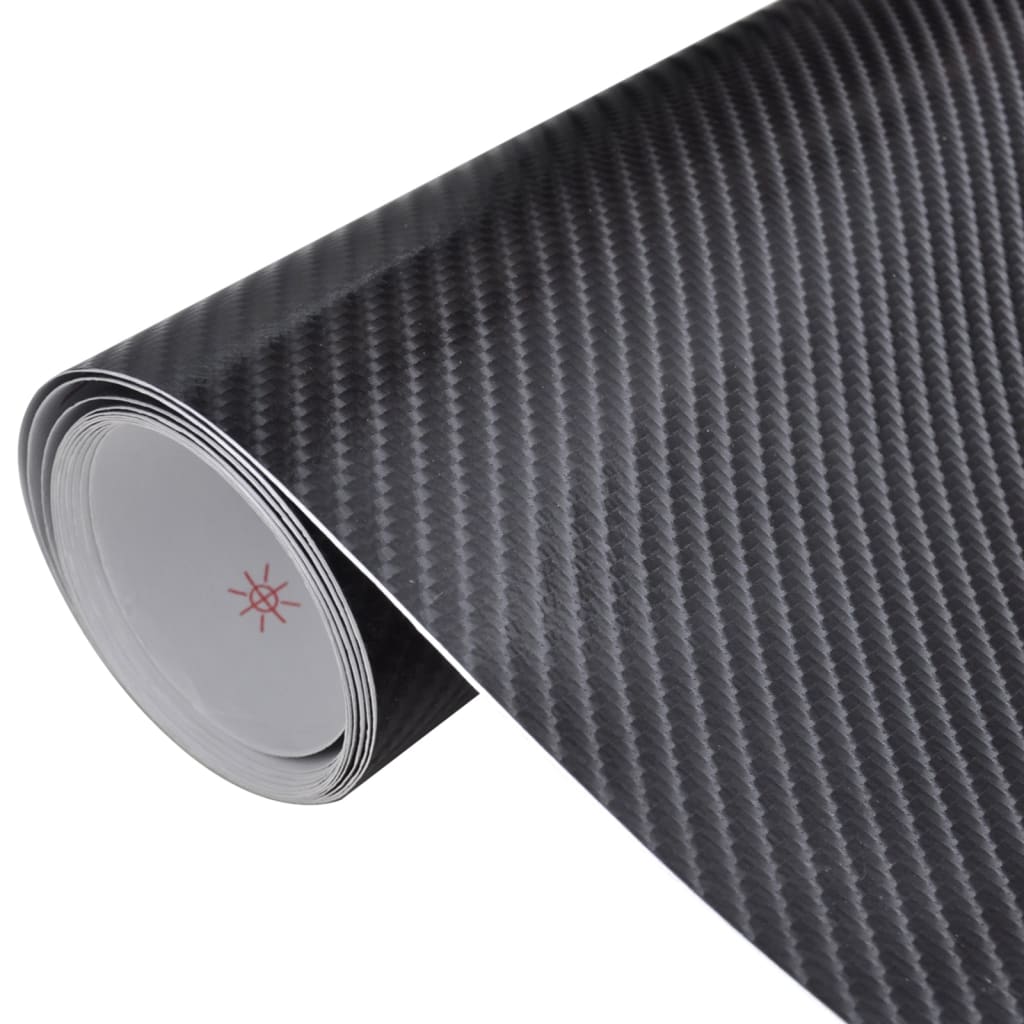 Bilfolier 2 stk 4D svart 100x150 cm+50x150 cm
