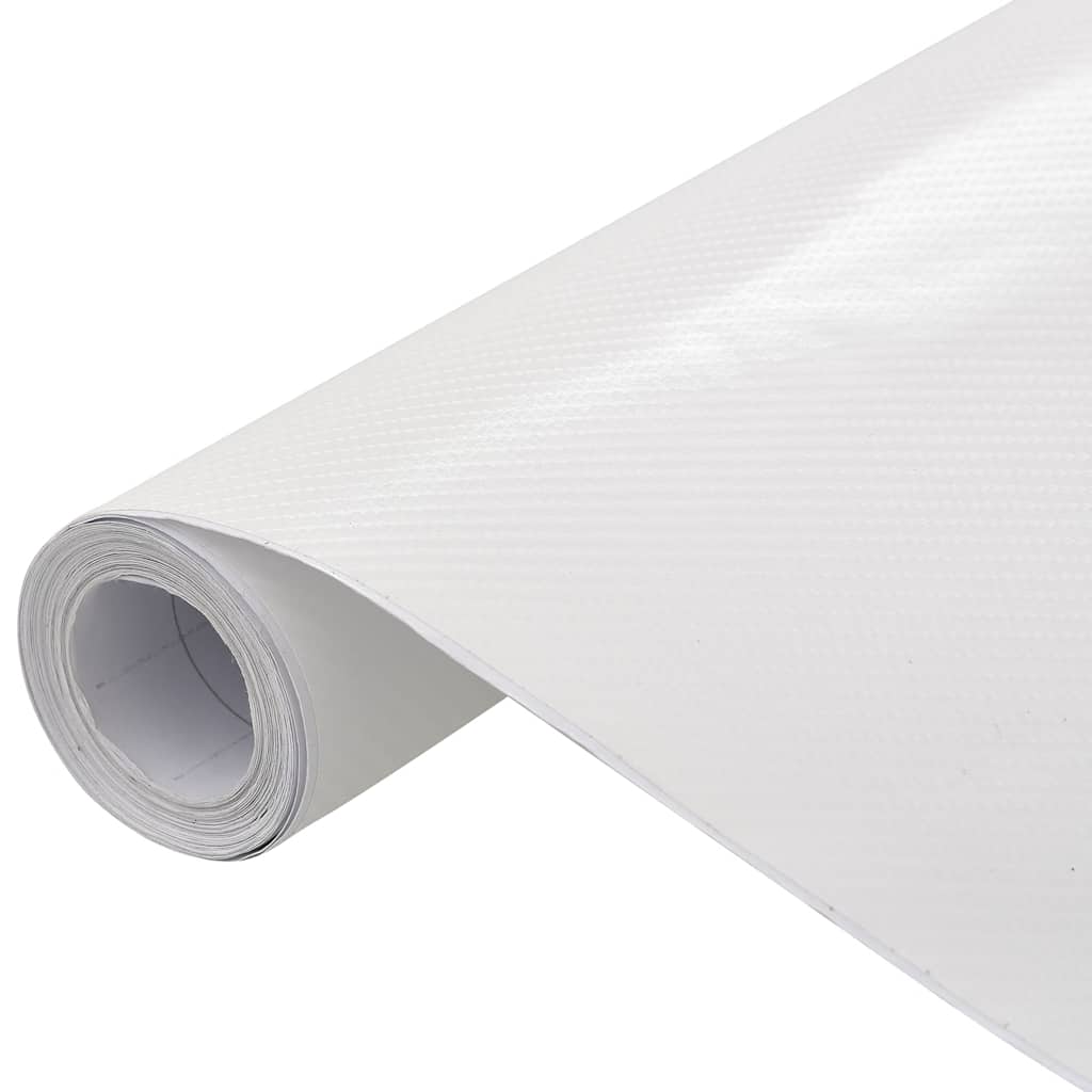 Bilfolie 4D hvit 100x150 cm vidaXL