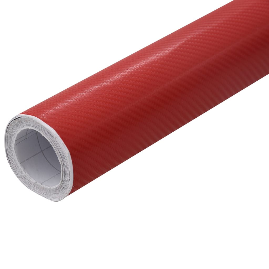 Bilfolier 2 stk 4D rød 100x150 cm+50x150 cm