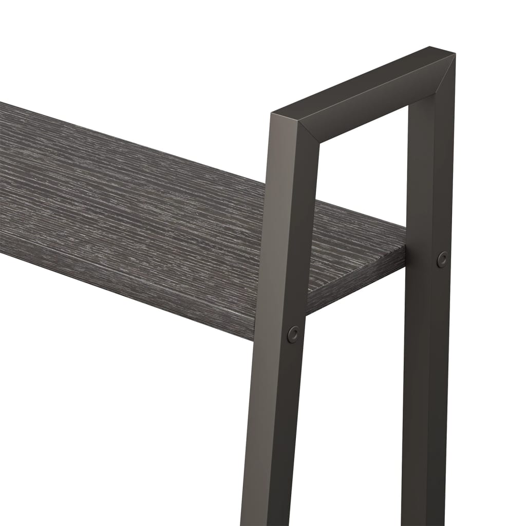 Gulvhylle 5 etasjer svart 56x35x174 cm