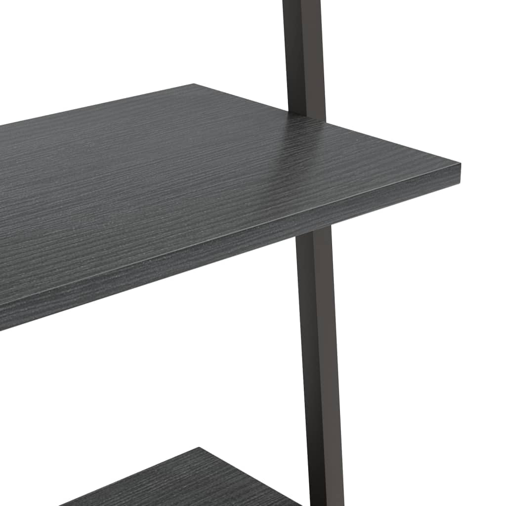 Stigehyller 3 etasjer svart 64x34x116 cm