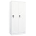 Garderobe hvit 80x50x180 cm stål vidaXL