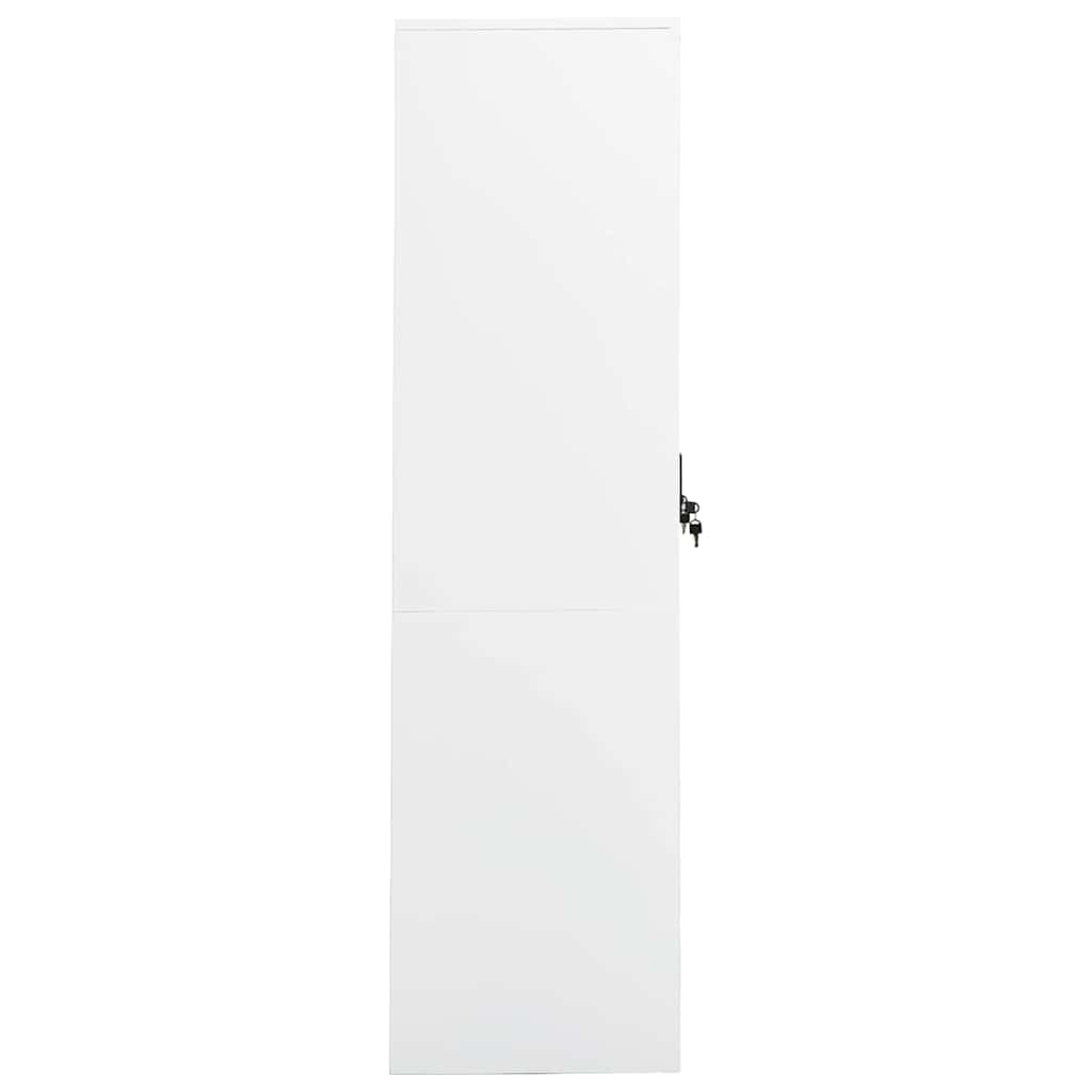 Garderobe hvit 80x50x180 cm stål vidaXL