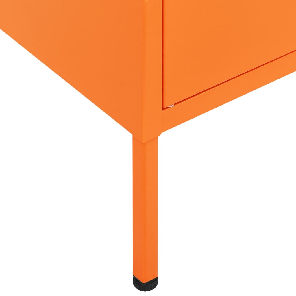 Oppbevaringsskap oransje 80x35x101,5 cm stål