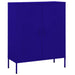 Oppbevaringsskap marineblå 80x35x101,5 cm stål