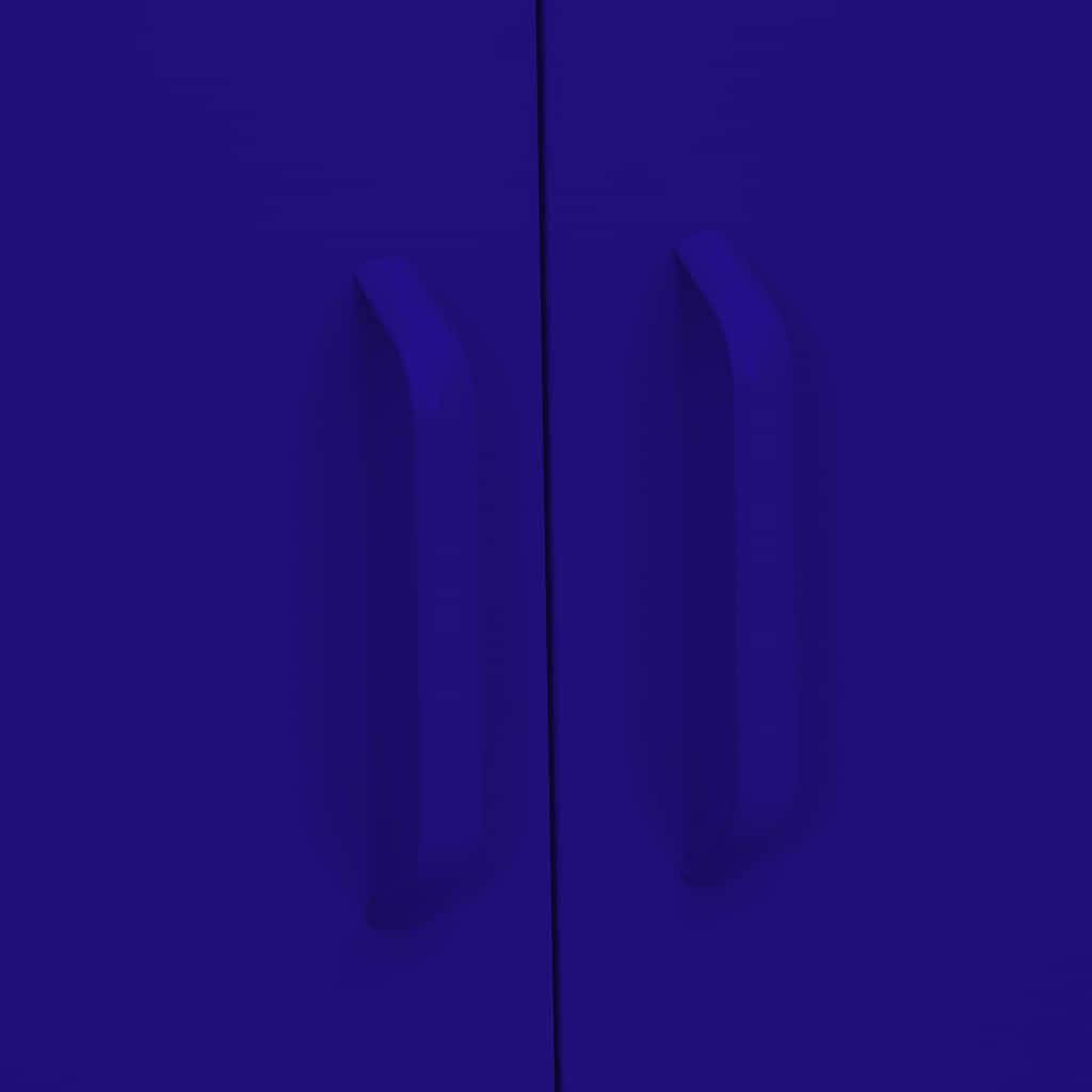 Oppbevaringsskap marineblå 80x35x101,5 cm stål