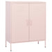 Oppbevaringsskap rosa 80x35x101,5 cm stål