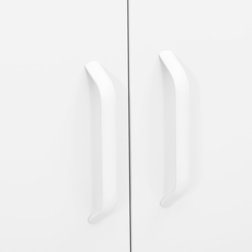 Oppbevaringsskap hvit 80x35x101,5 cm stål