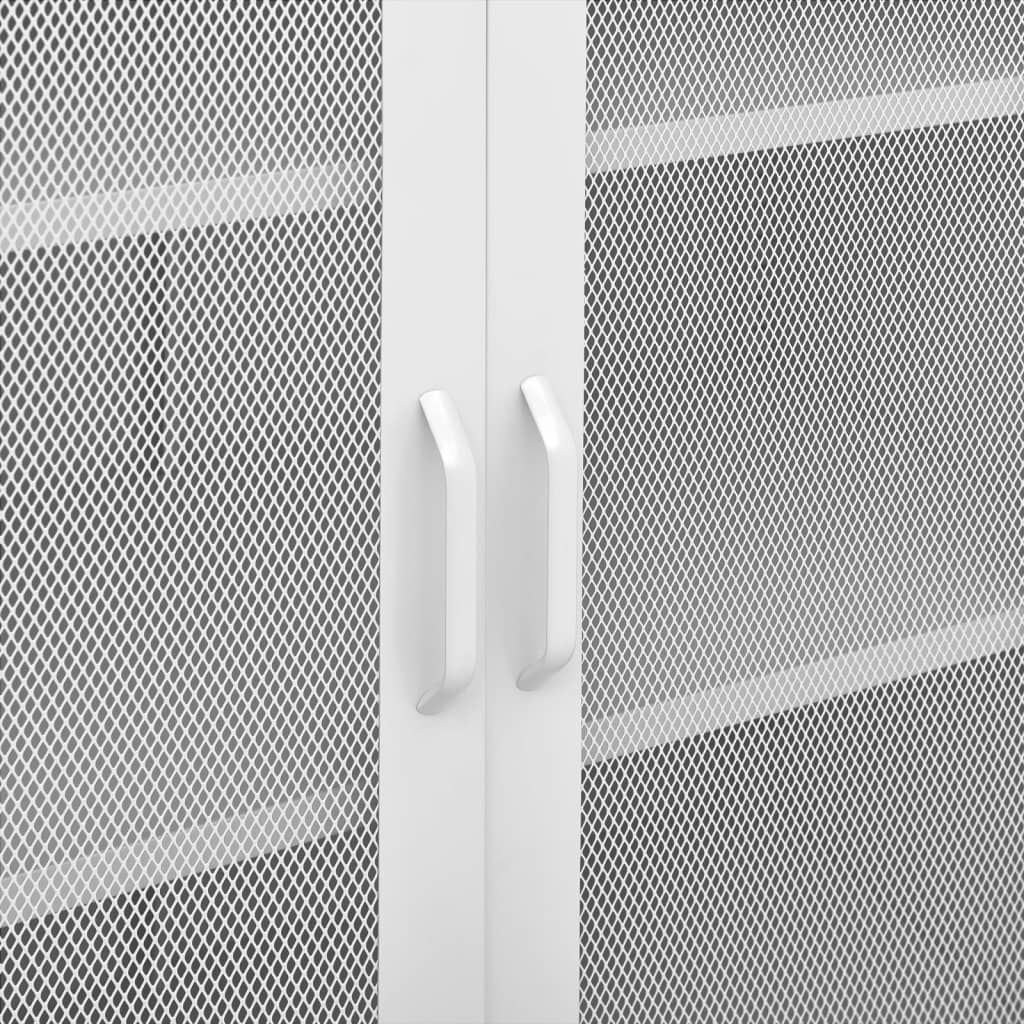 Oppbevaringsskap hvit 80x35x101,5 cm stål